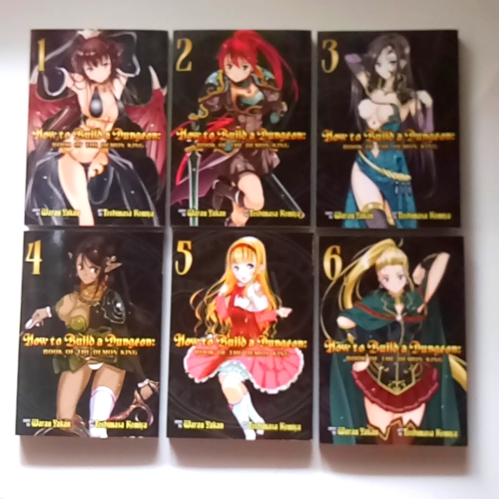 Manga "How to Build a Dungeon" Book of the Demon King Volumes 1 - 6  EUC